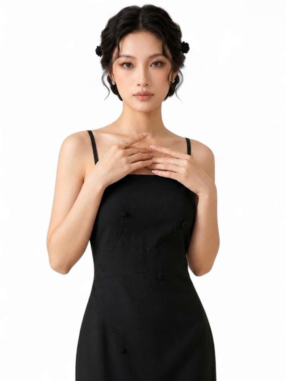 Rampage Black Spaghetti Strap Dress - Picture 2 of 8